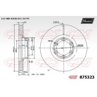 875323 MAXTECH Гальмівний диск