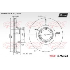 875323 MAXTECH Гальмівний диск