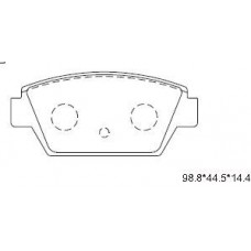 KD4710 ASIMCO КомплеК т гальмівних колодок, дискове гальмо