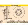 BAR28157 BARUM Гальмівний диск