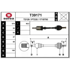 T39171 EAI Привідний вал