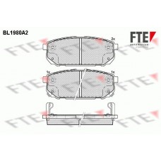 BL1980A2 FTE Комплект гальмівних колодок дисковий гальм