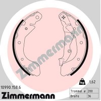 10990.158.6 ZIMMERMANN Комплект гальмівних колодок