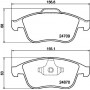 8DB 355 014-801 HELLA Комплект гальмівних колодок дисковий гальм