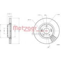 6110795 METZGER Гальмівний диск