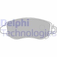 LP1582 DELPHI КомплеК т гальмівних колодок, дискове гальмо