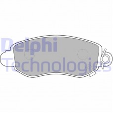 LP1582 DELPHI КомплеК т гальмівних колодок, дискове гальмо