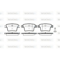 P10493.10 WOKING Комплект гальмівних колодок дисковий гальм