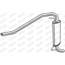 23986 WALKER Глушник вихлопних газів кінцевий