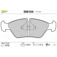 598104 VALEO КомплеК т гальмівних колодок, дискове гальмо