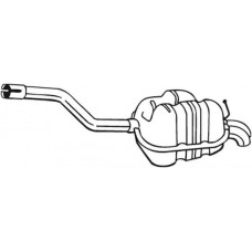 233-163 BOSAL Глушник вихлопних газів кінцевий