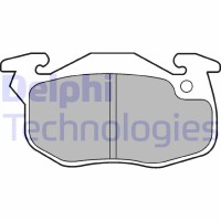 LP1053 DELPHI Комплект гальмівних колодок дисковий гальм