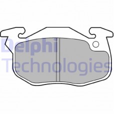 LP1053 DELPHI Комплект гальмівних колодок дисковий гальм