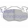LP1053 DELPHI Комплект гальмівних колодок дисковий гальм