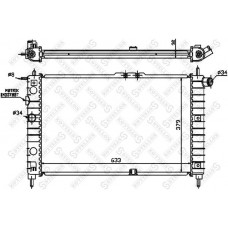 10-25015-SX STELLOX Радіатор охолодження двигуна