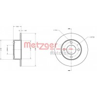 6110106 METZGER Гальмівний диск