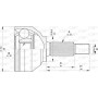 CVJ5740.10 OPEN PARTS Шарнирный комплект, Привідний вал