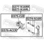 0274-N16R FEBEST Напрямний болт корпус скоби гальма