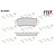 BL2500A1 FTE Комплект гальмівних колодок дисковий гальм