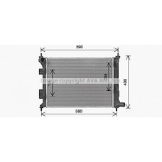 HY2492 AVA QUALITY COOLING Радіатор охолодження двигуна