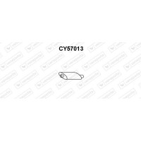 CY57013 VENEPORTE Глушник вихлопних газів кінцевий