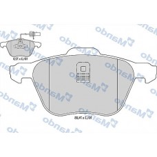 MBF016042 MANDO Комплект гальмівних колодок дисковий гальм
