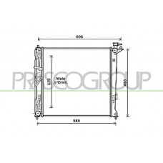HN804R009 PRASCO Радіатор охолодження двигуна