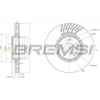 CD8498VRD BREMSI Гальмівний диск