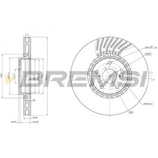 CD8498VRD BREMSI Гальмівний диск