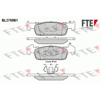 BL2760B1 FTE Комплект гальмівних колодок дисковий гальм