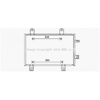 MZ5284 AVA QUALITY COOLING Конденсатор кондиціонера