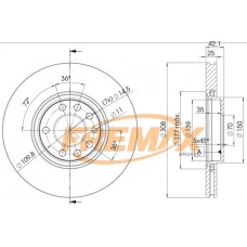 BD-9061 FREMAX Гальмівний диск