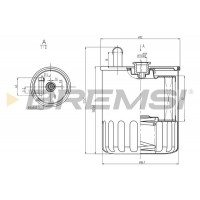 FE0370 BREMSI Паливний фільтр
