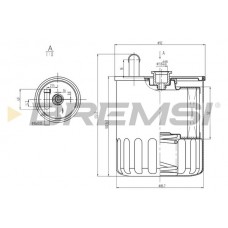 FE0370 BREMSI Паливний фільтр