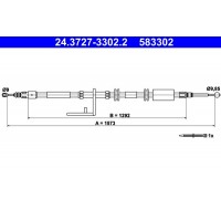 24.3727-3302.2 ATE Тросик, cтояночный тормоз