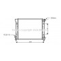 VNA2040 AVA QUALITY COOLING Радіатор охолодження двигуна
