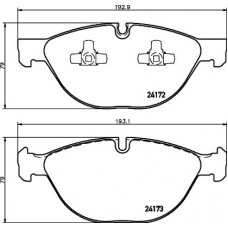 MDB2835 MINTEX Комплект гальмівних колодок дисковий гальм