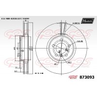 873093 MAXTECH Гальмівний диск