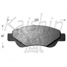 FK2264 KAISHIN Комплект гальмівних колодок дисковий гальм