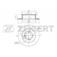 BS-5431 ZEKKERT Гальмівний диск