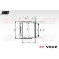 72960034 MAXTECH Поршень корпус скоби гальма