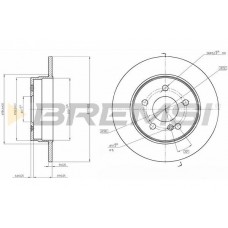 CD7689S BREMSI Гальмівний диск