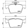 8DB 355 020-271 HELLA Комплект гальмівних колодок, дискове гальмо