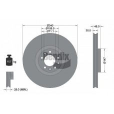 BDS1301 BENDIX Braking Гальмівний диск