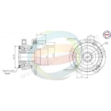 70-070023 MULTIPARTS Комплект підшипника ступиці колеса