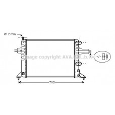 OL2257 AVA QUALITY COOLING Радіатор охолодження двигуна