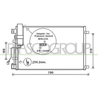 DS710C002 PRASCO Конденсатор кондиціонера