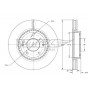 TX 73-31 TOMEX Brakes Гальмівний диск