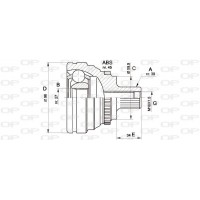 CVJ5174.10 OPEN PARTS Шарнирный комплект, Привідний вал