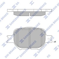 SP1272 Hi-Q Комплект гальмівних колодок дисковий гальм